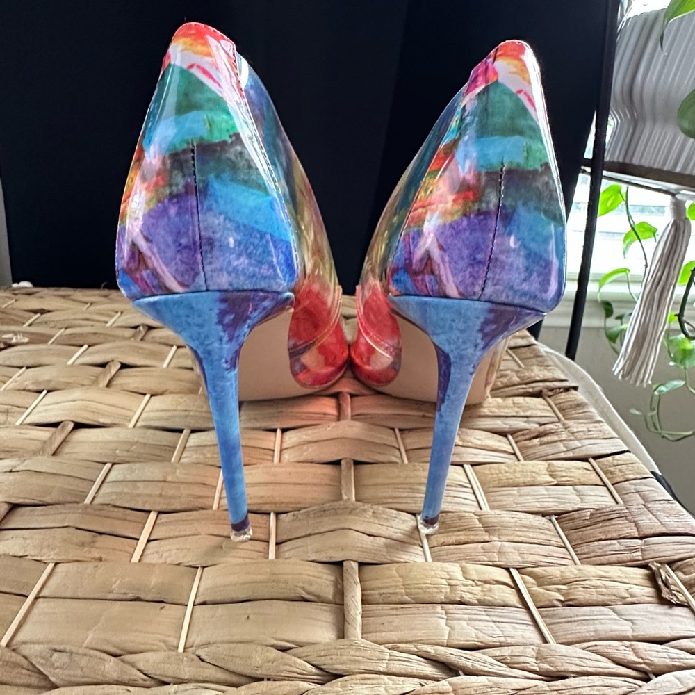 Steve Madden Colorful Abstract Women's Heels - Picture 2 of 5